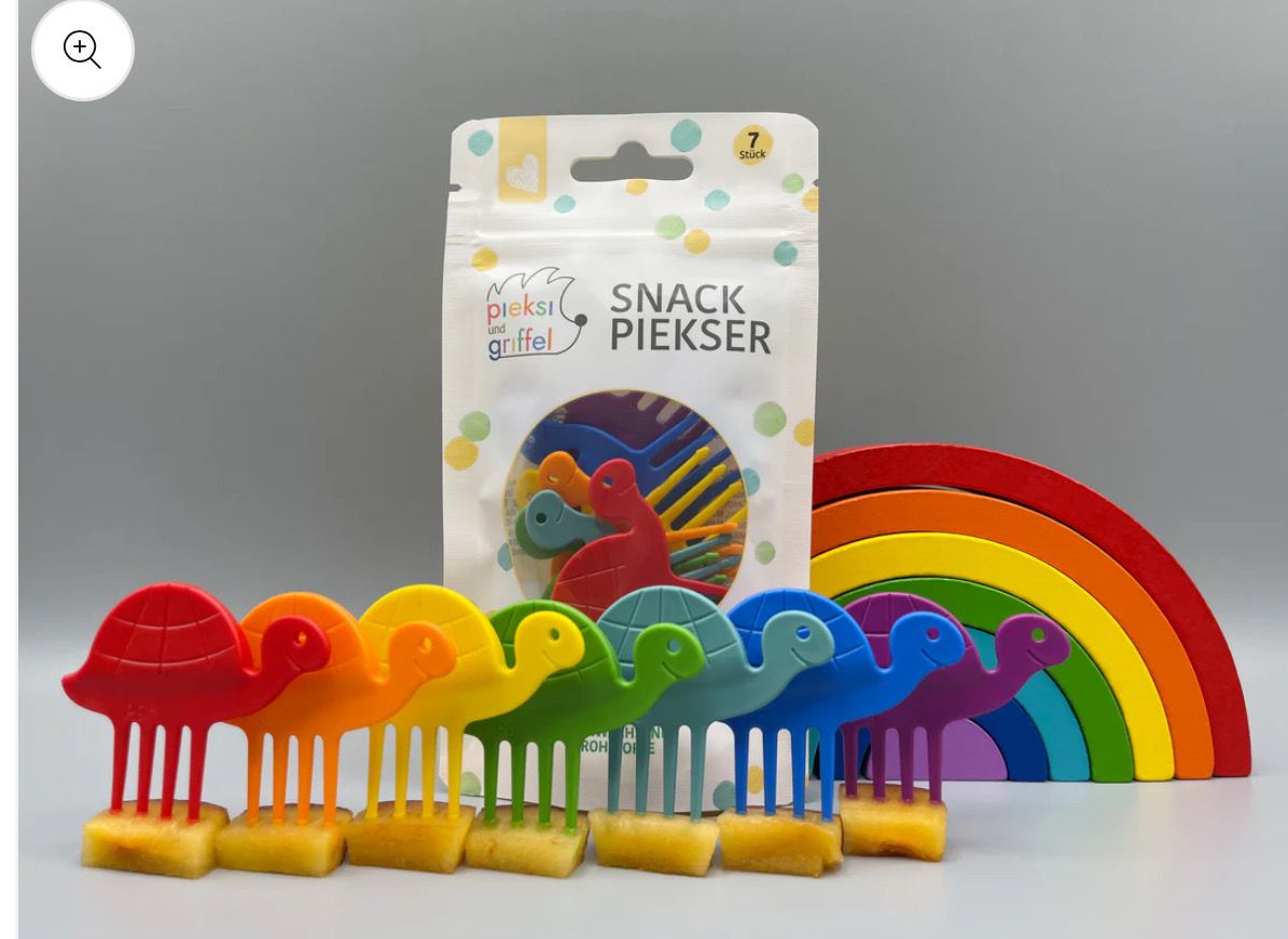 Turtle - mini fork picks - set of 7