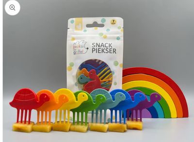 Turtle - mini fork picks - set of 7