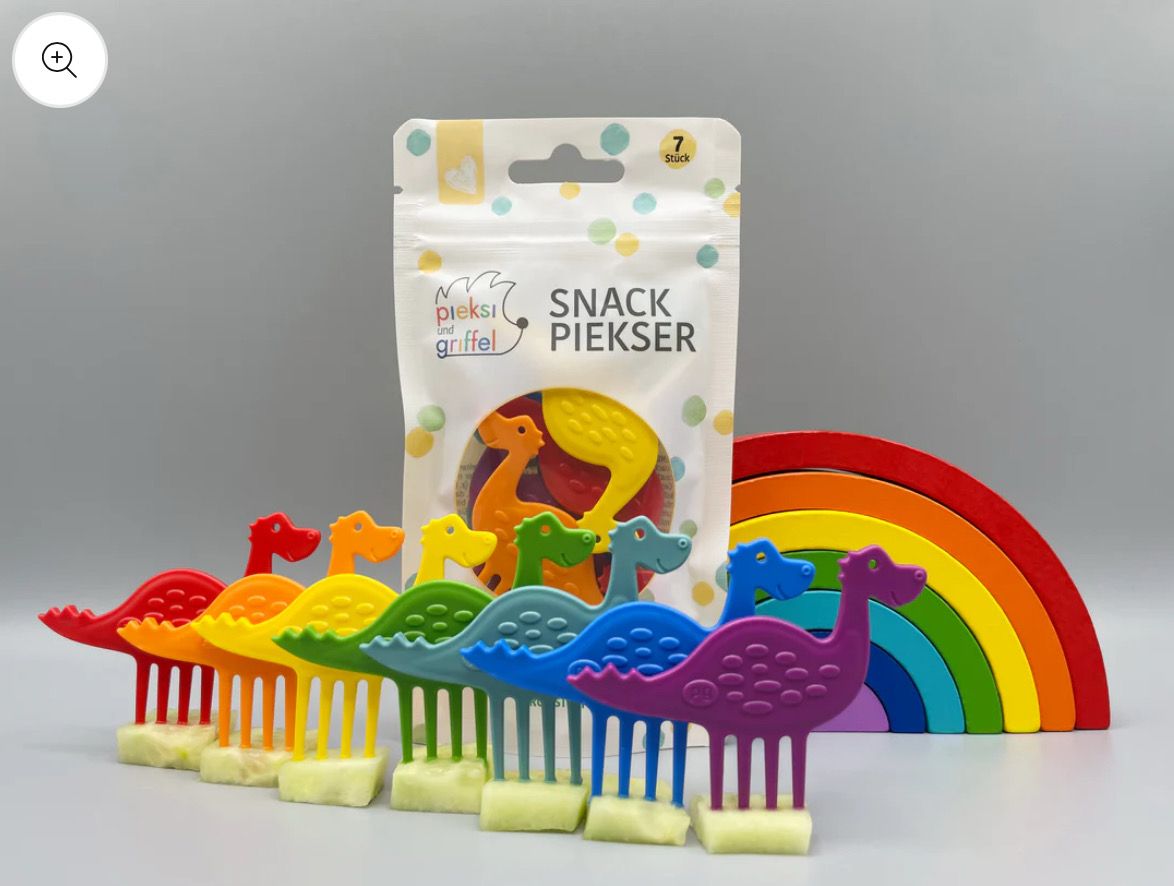 Dinosaur - mini fork picks - set of 7