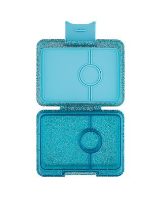 Yumbox Snack - 3 compartment - Twinkle Teal Glitter