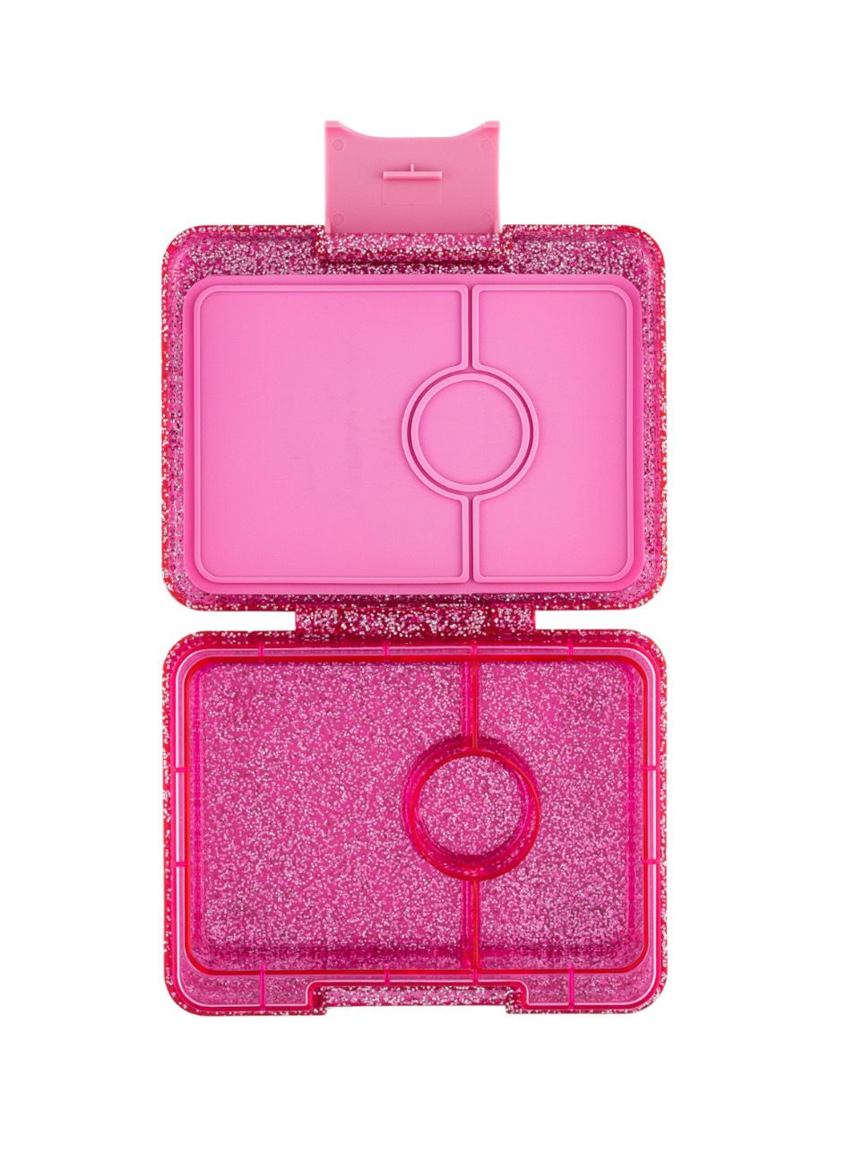 Yumbox Snack - 3 compartment - Sparkle Pink Glitter