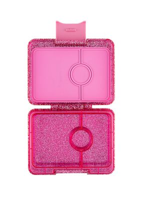 Yumbox Snack - 3 compartment - Sparkle Pink Glitter