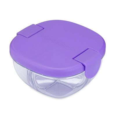 Yumbox Snack Bowl - 3 compartment -Hazy Purple