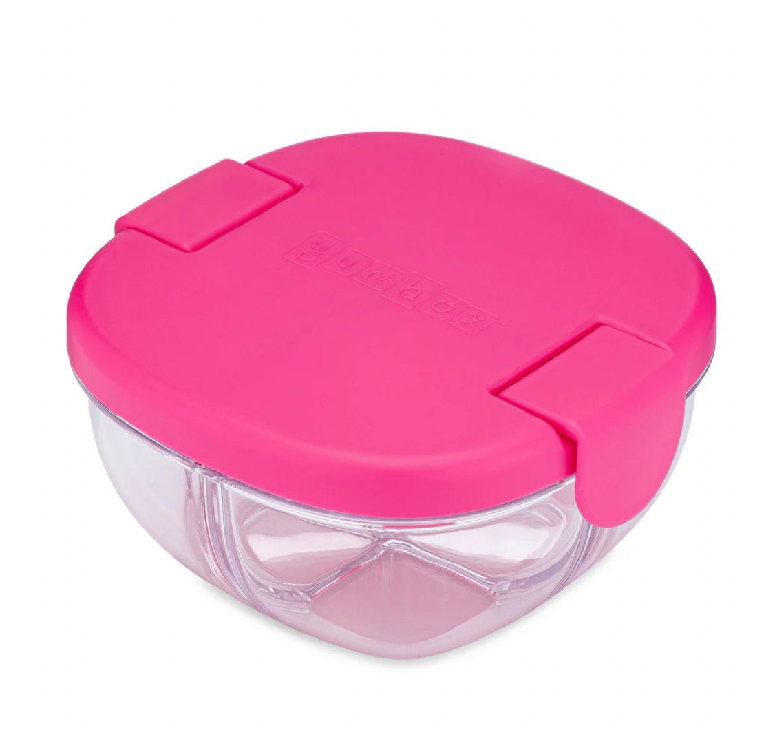 Yumbox Snack Bowl - 3 compartment -Raspberry Pink