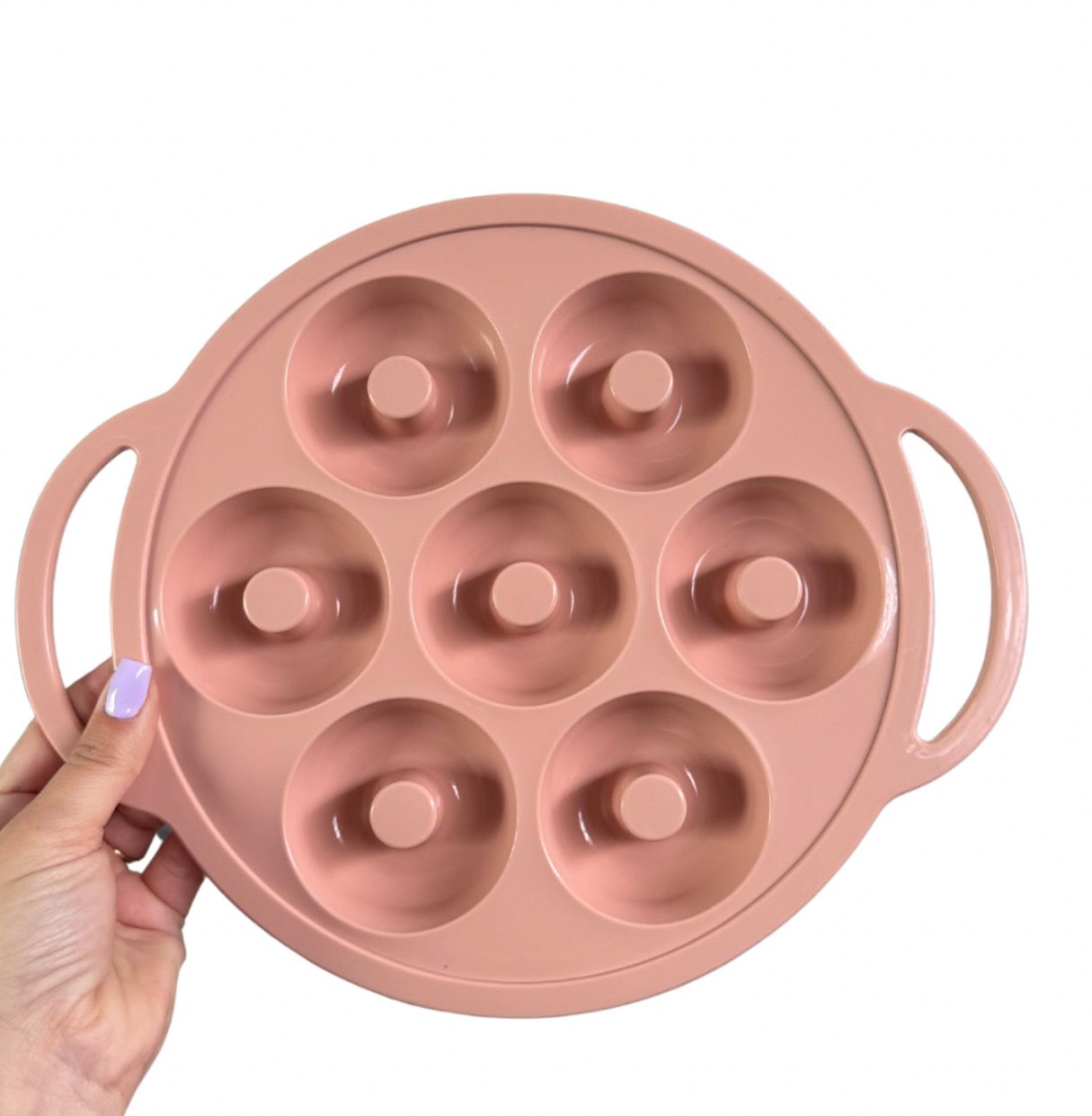Φόρμα Σιλικόνης – Donut Cases – 7 θήκες Ροζ
