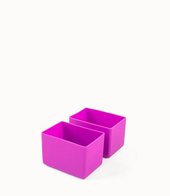 Feast Silicone Bento Cups–Set of 2 - Fuchsia