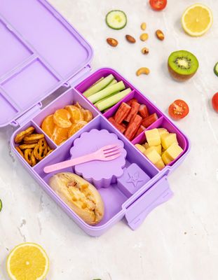 Feast Silicone Bento Tray - Fuchsia