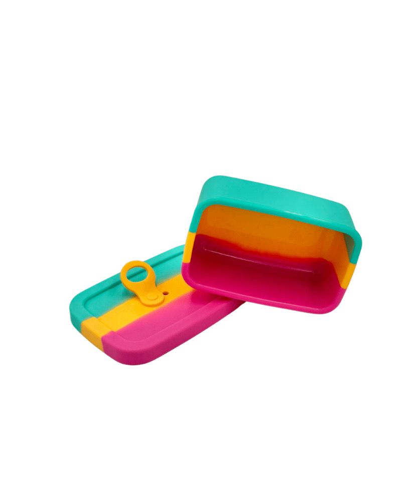 SnackMate Silicone Container 200ml – Rainbow Pop