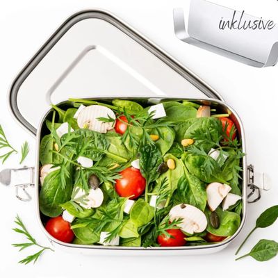 LEKKABOX Safe 3 Θήκες, 1000ml – Ανοξείδωτο Lunch Box, Στεγανό &amp; Πρακτικό