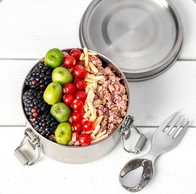 LEKKABOX Clipsy Stainless Steel 400ml – Στρογγυλό Ανοξείδωτο Δοχείο Φαγητού