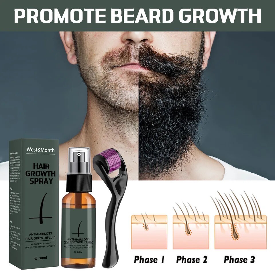 Men Beard Growth Spray