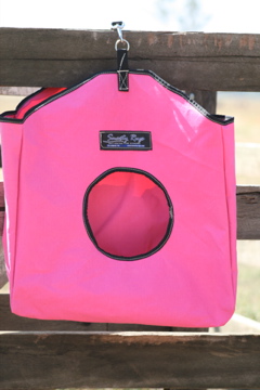 Pink Canvas Hay Bags