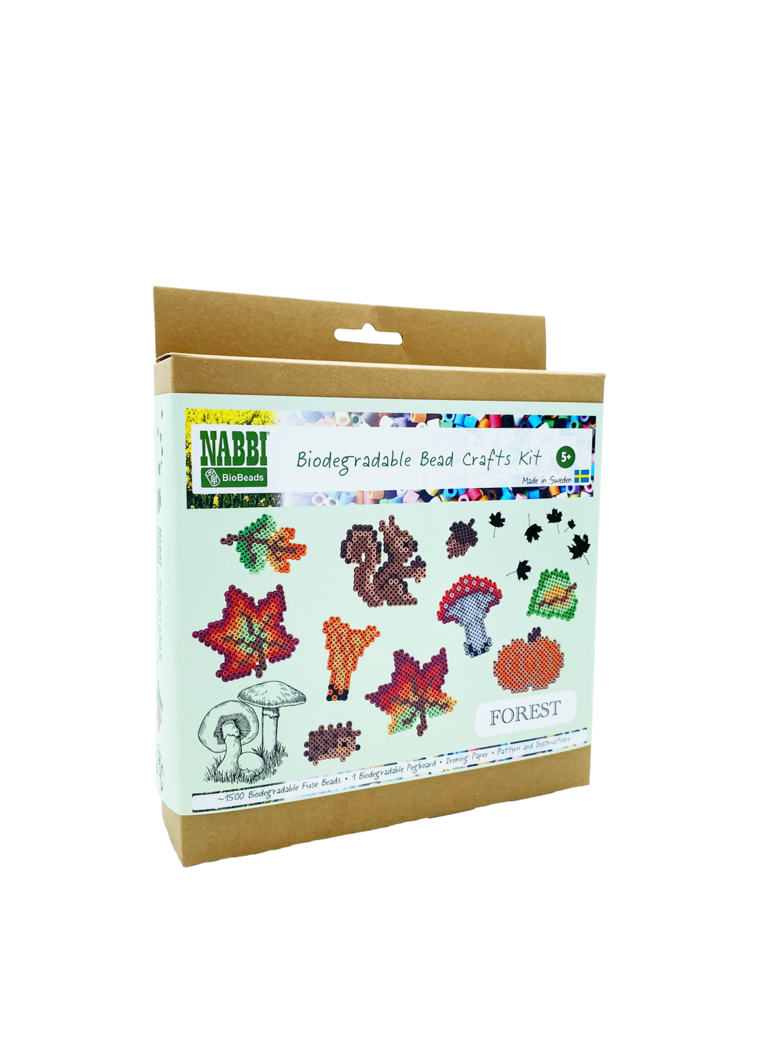 Nabbi BioBeads | Strijkkralen | Bosdieren Set