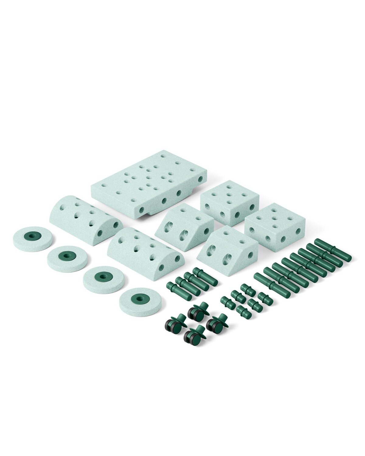 Modu | Bouwset Dreamer | Oceaan Mint / Forest Green