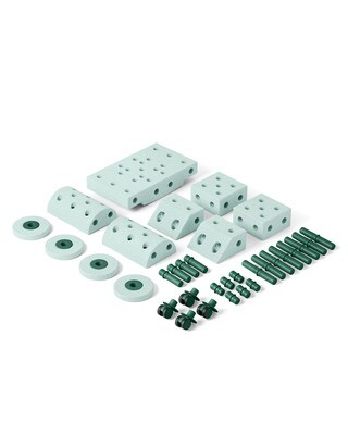 Modu | Bouwset Dreamer | Oceaan Mint / Forest Green