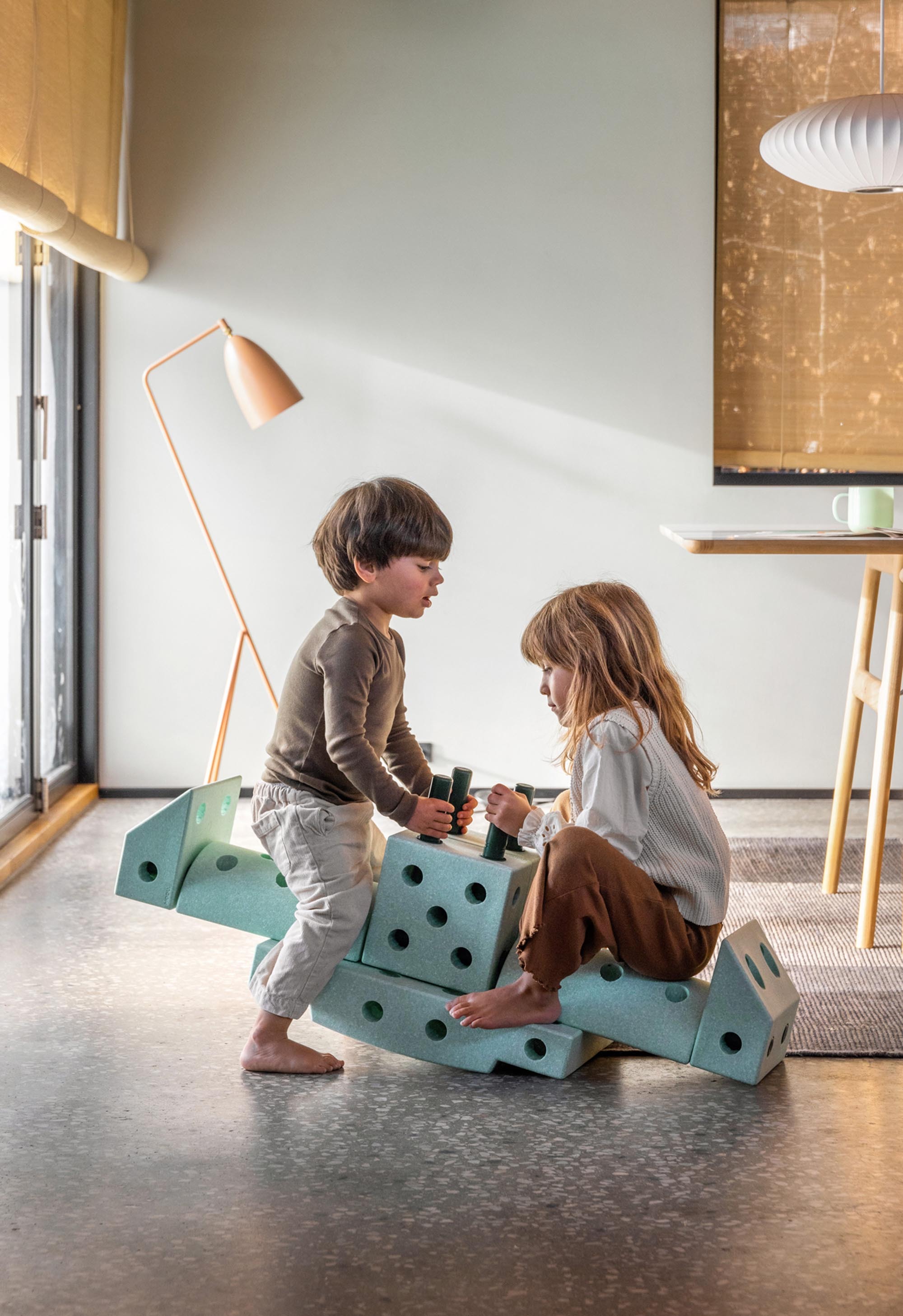 Modu | Bouwset Dreamer | Oceaan Mint / Forest Green