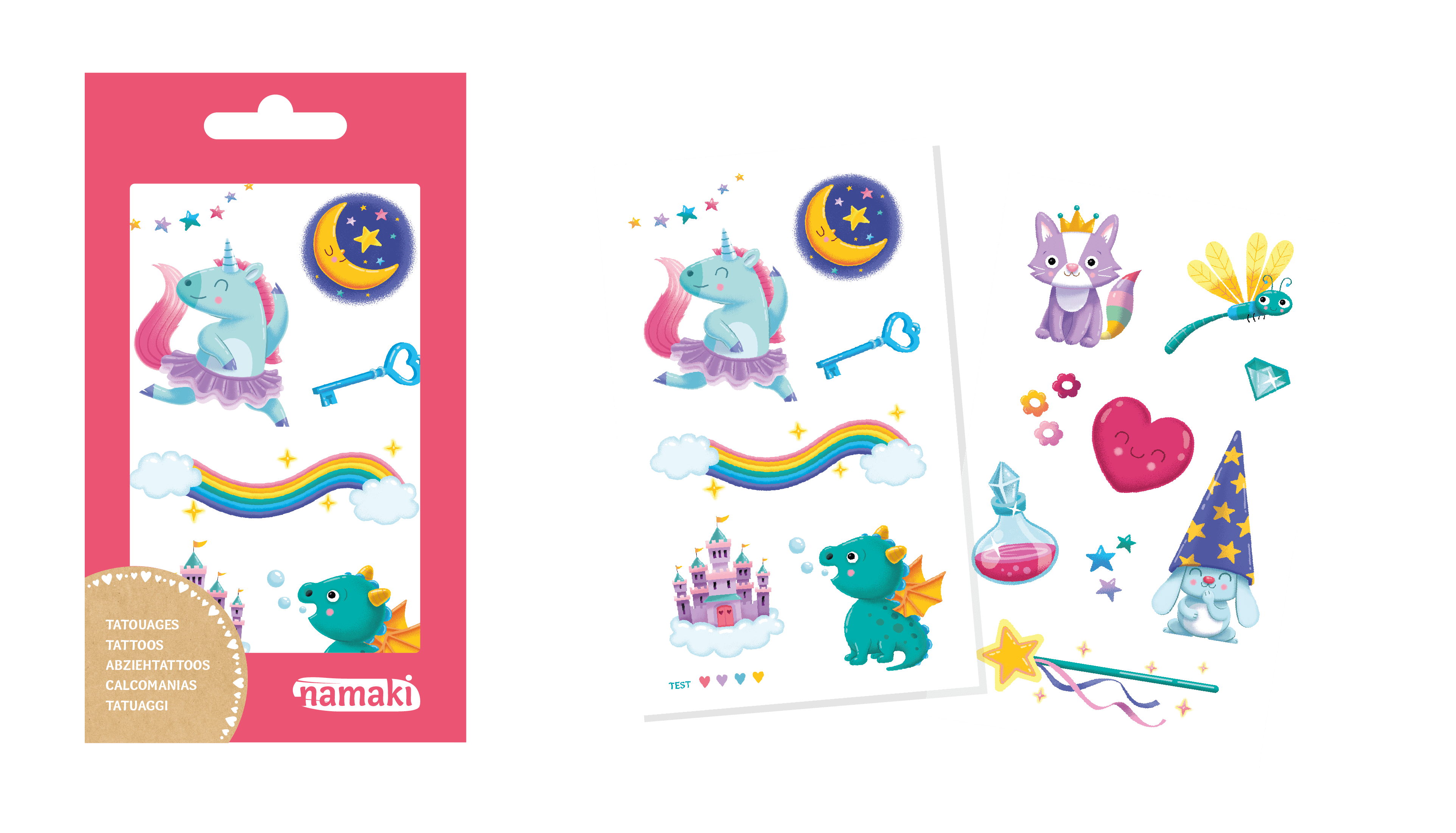 Namaki | Kindertattoo Magische Wereld