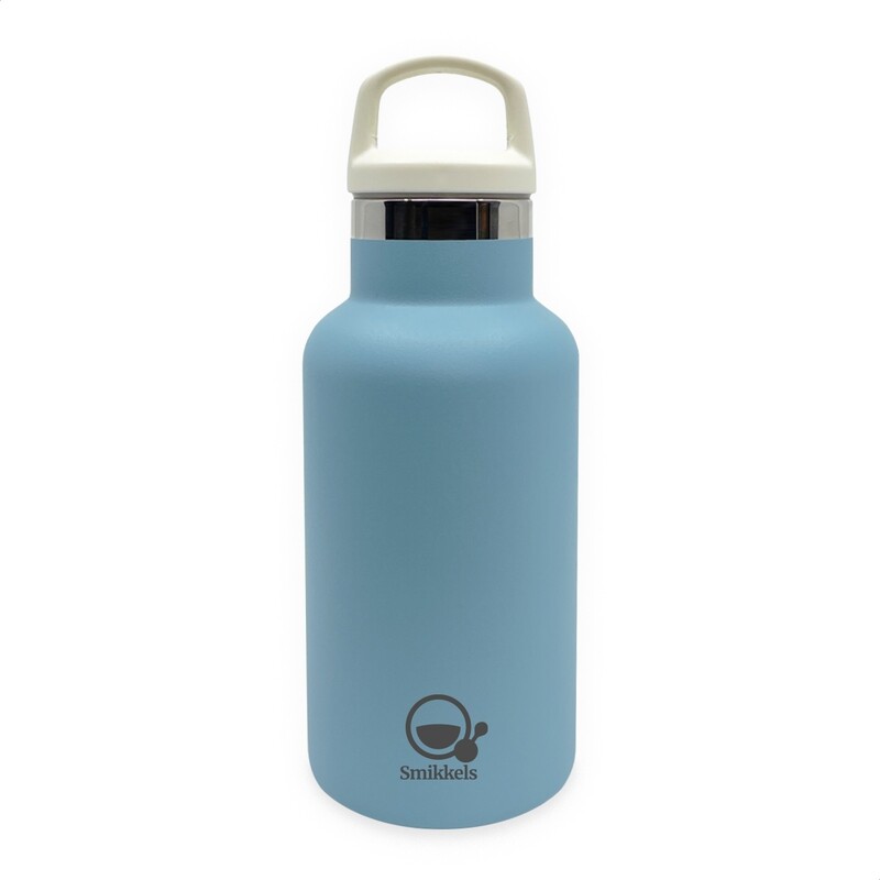 Smikkels | RVS Thermos Drinkfles 350ml | Blauw