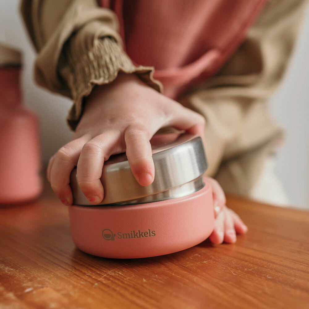 Smikkels | RVS Fruitbakje 280ml | Roze