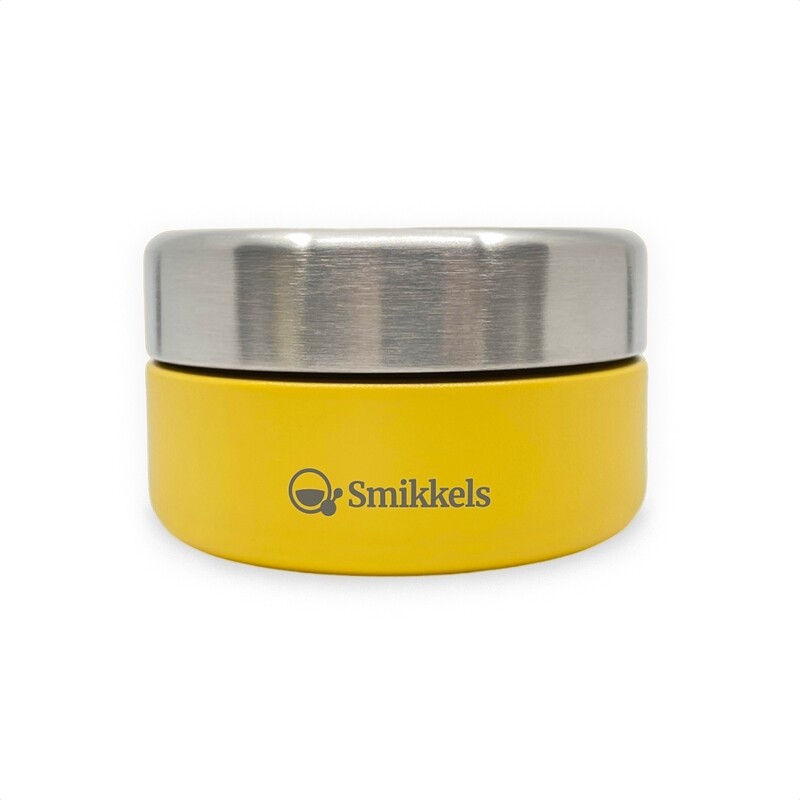Smikkels | RVS Fruitbakje 280ml | Geel