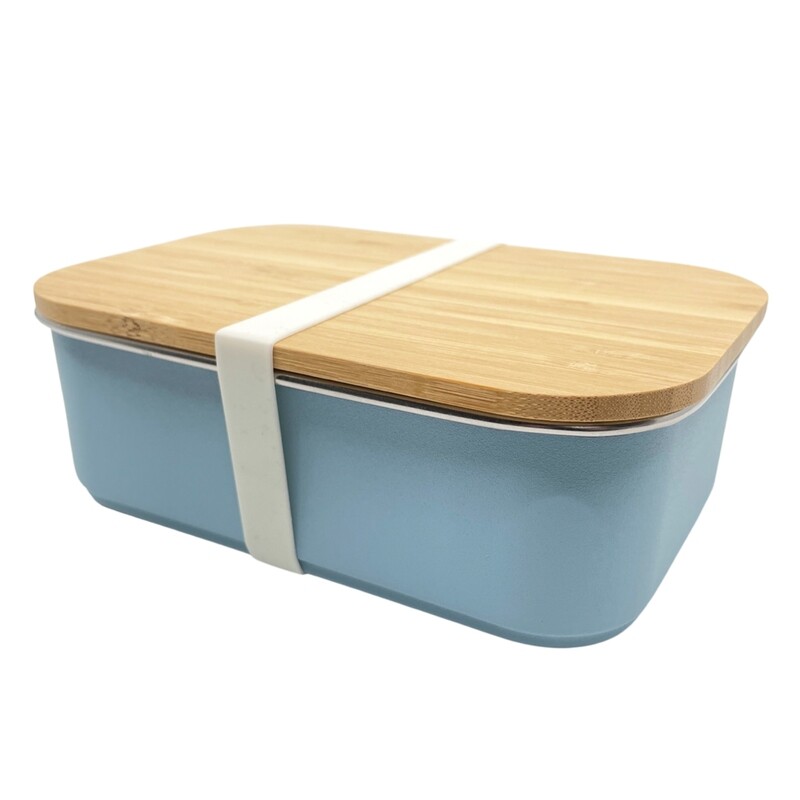 Smikkels | RVS Lunchbox | Blauw