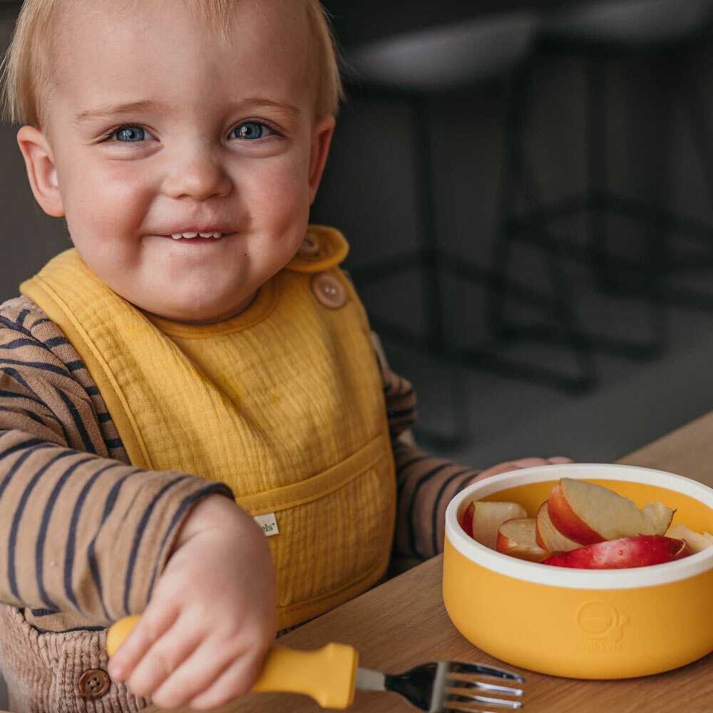 Smikkels | Katoenen Slab S | Geel