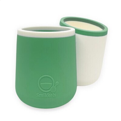 Smikkels | Siliconen Kinderbekers (set) | Groen