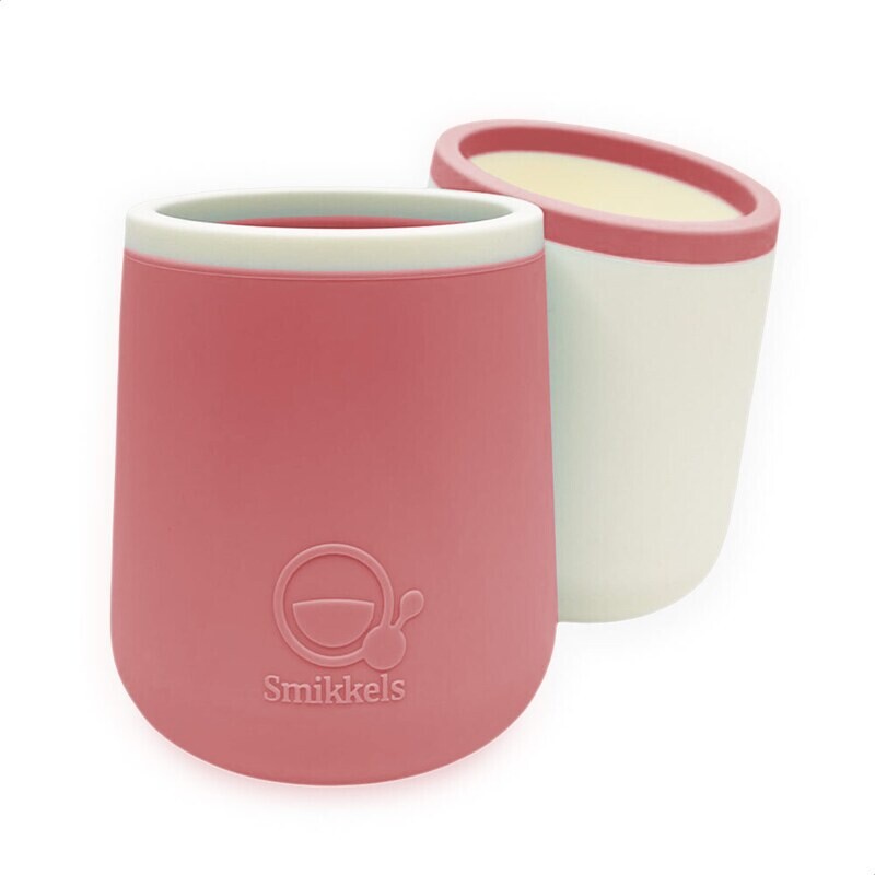 Smikkels | Siliconen Kinderbekers (set) | Roze