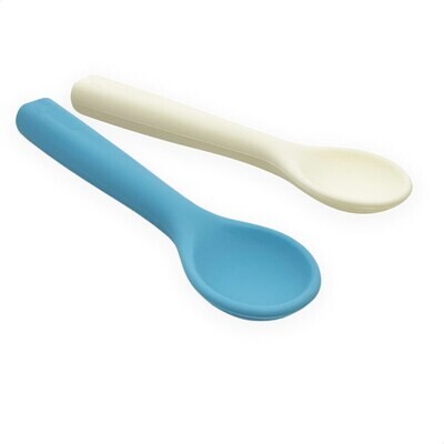 Smikkels | Siliconen Lepeltjes (Set)| Blauw