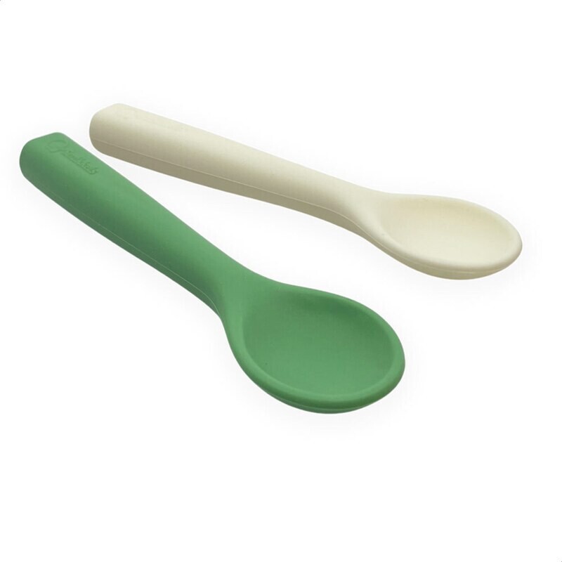 Smikkels | Siliconen Lepeltjes (Set)| Groen