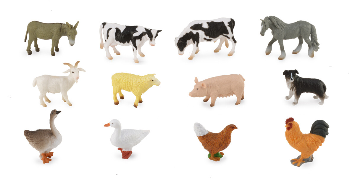 Collecta | Boerderijdieren | 12 Stuks