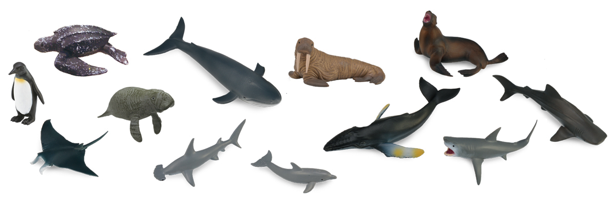 Collecta | Zeedieren | 12 Stuks