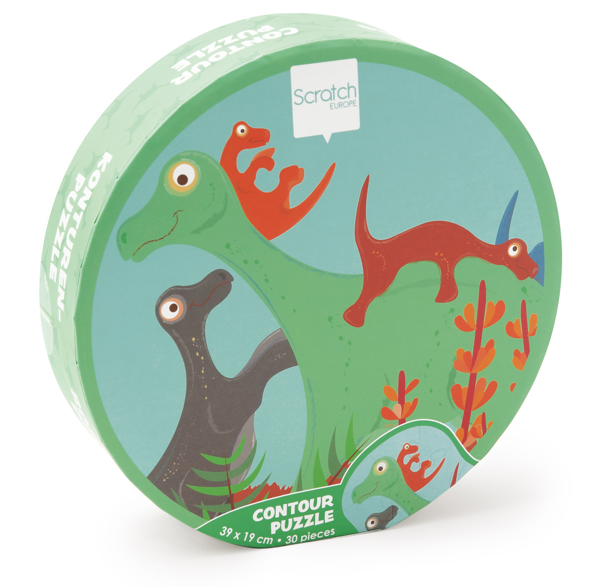 Scratch | Contour Puzzel | Dino | 30 st
