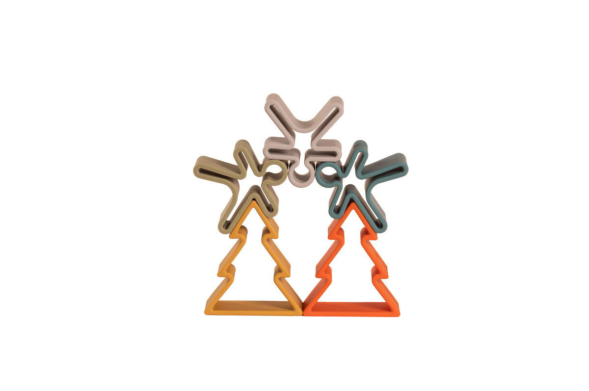 Dëna | Bijt - Stapelspeeltjes | Kind, Huis, Boom | Set | Nature