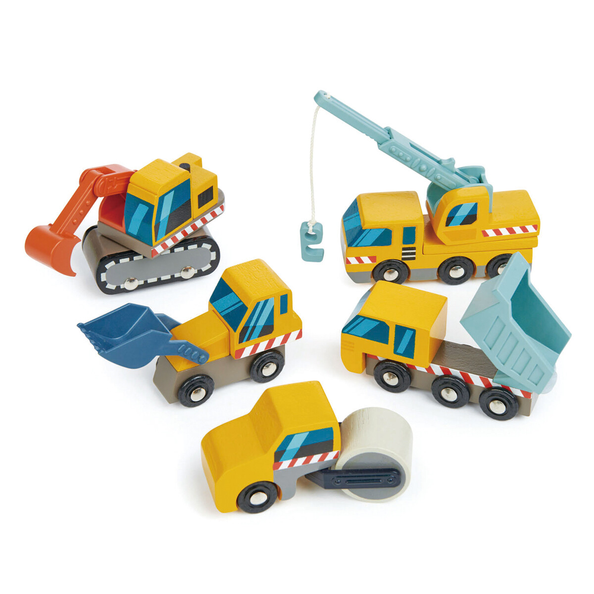 Tender Leaf Toys | Bouwvoertuigen | 5 St.