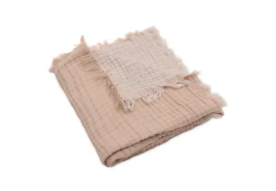 Jollein | Ledikant Deken 120x120cm | Moonstone /Ivory