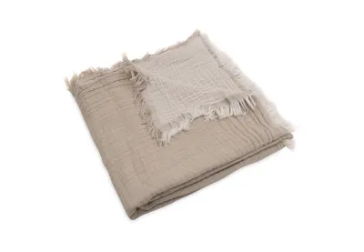 Jollein | Ledikant Deken 120x120cm | Olive Green /Ivory