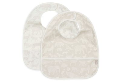 Jollein | Slab Waterproef | Animals Nougat | 2 Stuks
