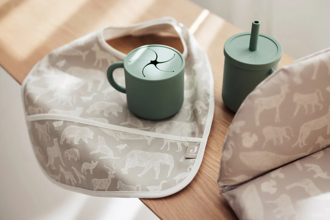 Jollein | Slab Waterproef | Animals Nougat | 2 Stuks