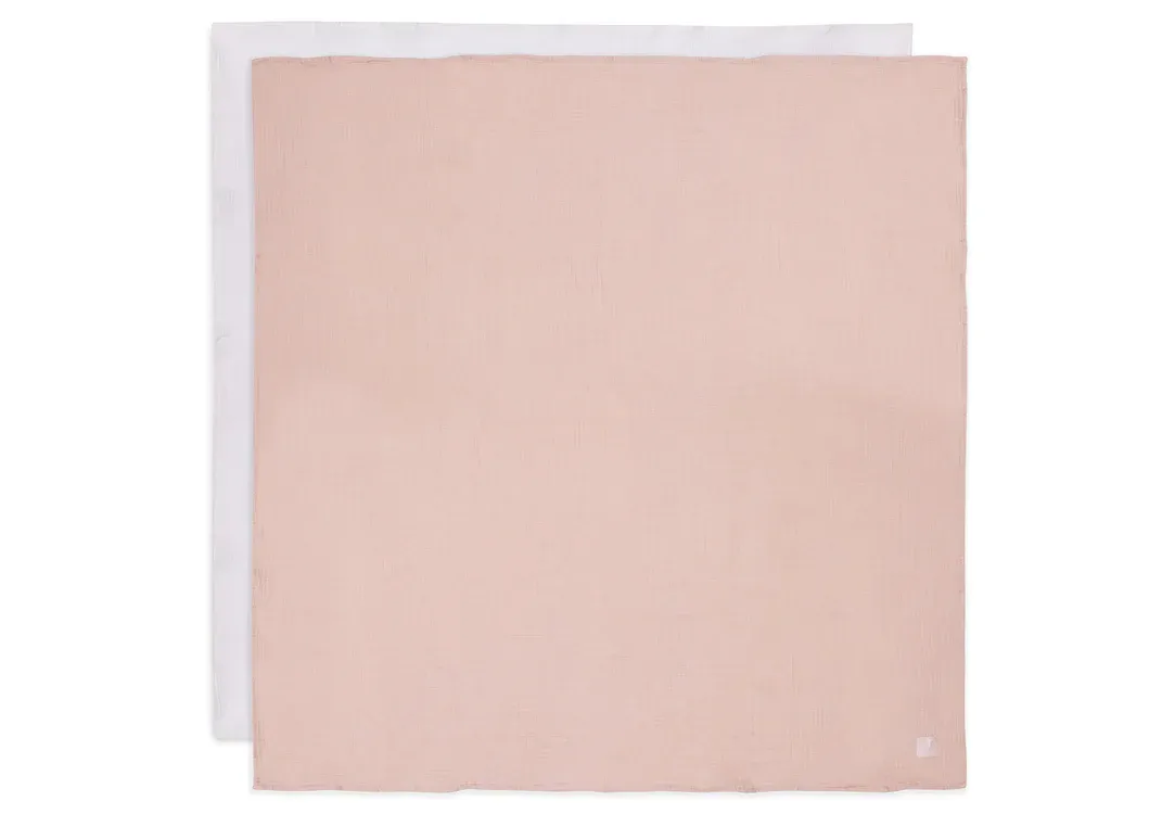 Jollein | Hydrofiele Doek 115x115cm | Wild Rose /Ivory | 2 Stuks