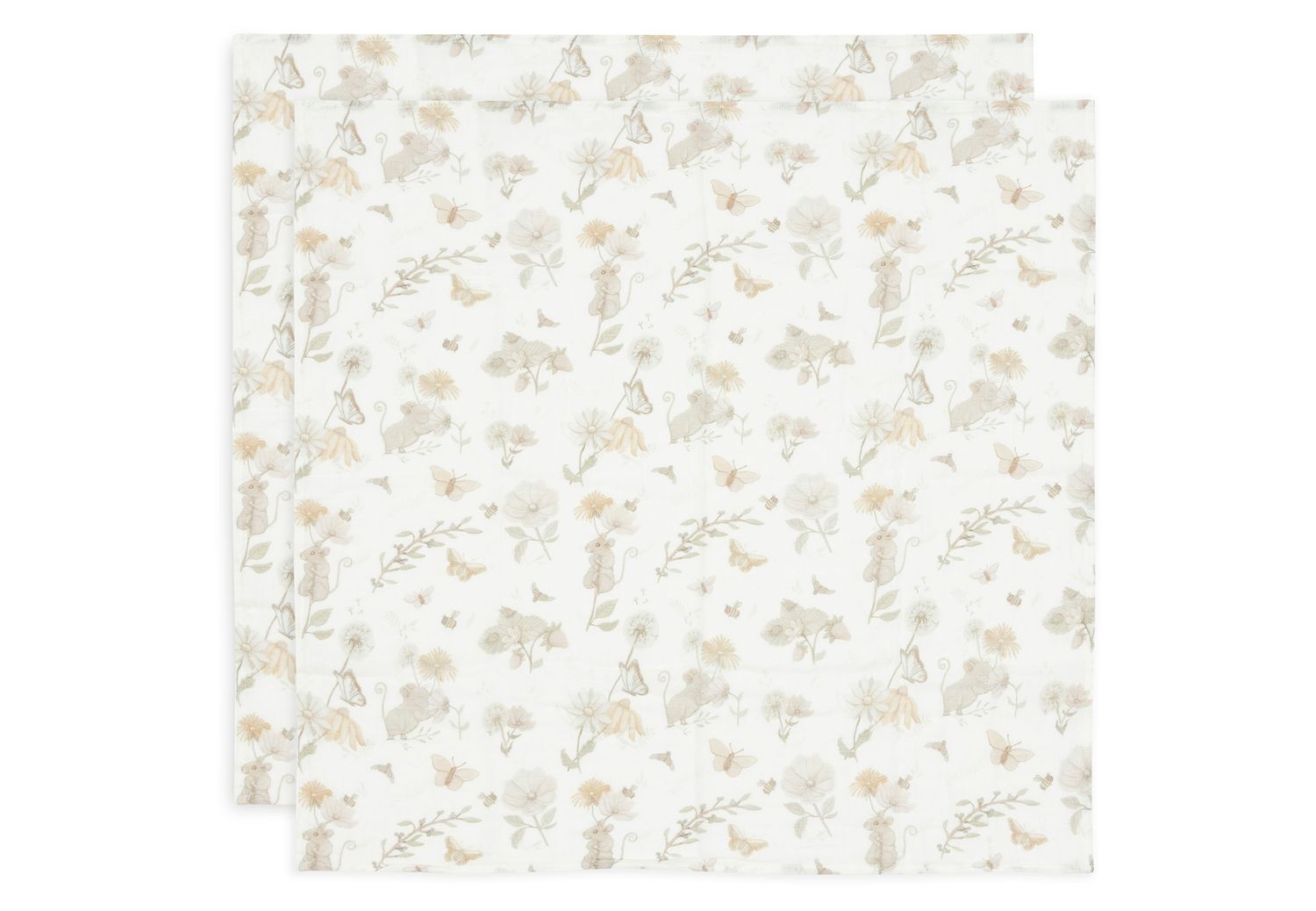 Jollein | Hydrofiele Doek 70x70cm | Dreamy Mouse | 2 Stuks