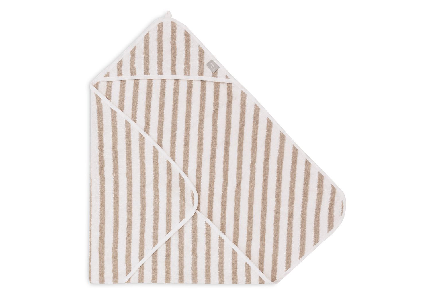 Jollein | Badcape 75x75 | Stripe Terry Olive Green | GOTS