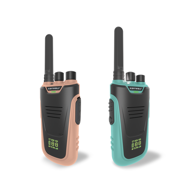 Kidywolf | Kidytalk Walkie Talkie | Nude - Cyaan
