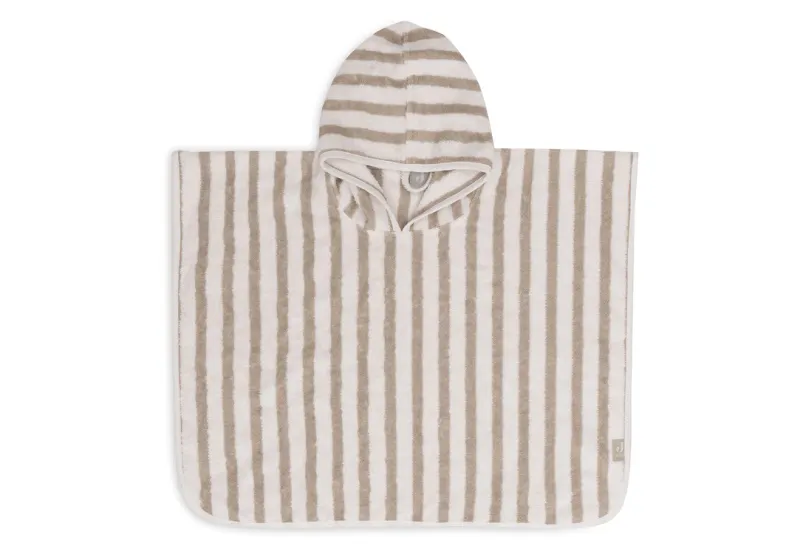 Jollein | Badponcho | Stripe Terry Olive Green | GOTS