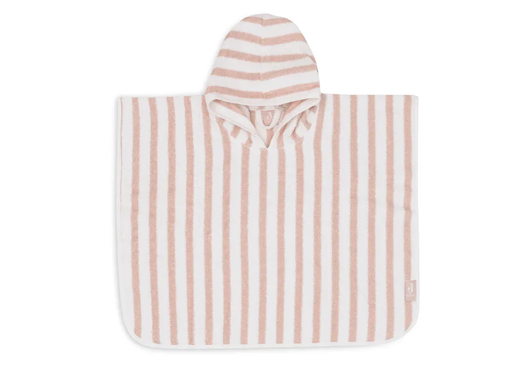 Jollein | Badponcho | Stripe Terry Wild Rose | GOTS