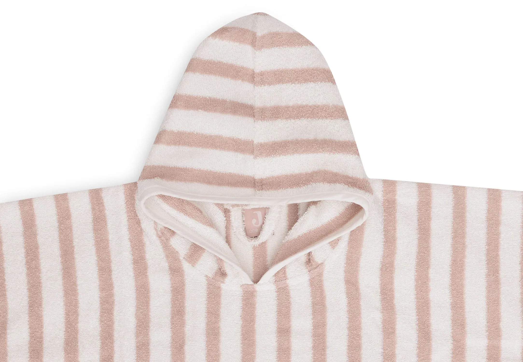 Jollein | Badponcho | Stripe Terry Wild Rose | GOTS