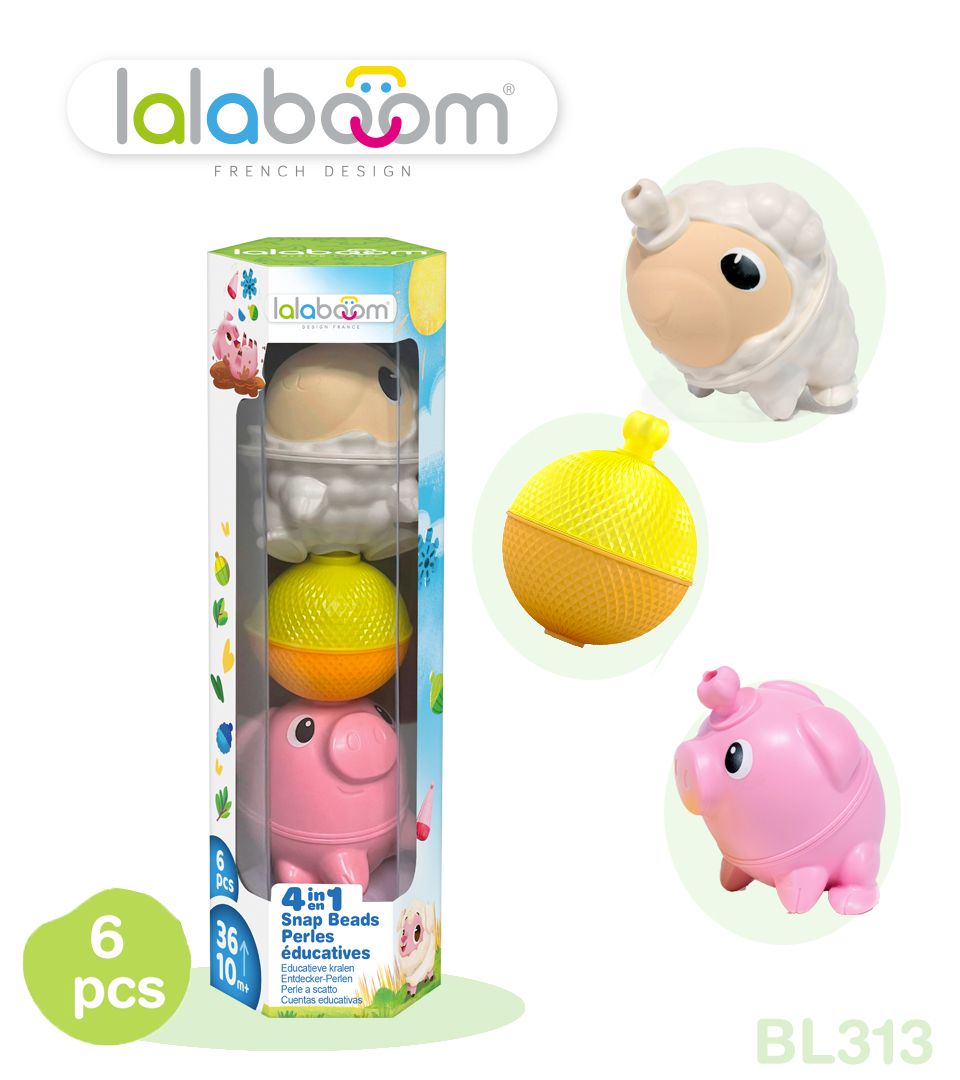 Lalaboom | Set Dieren 6 St. | Schaap en Varken