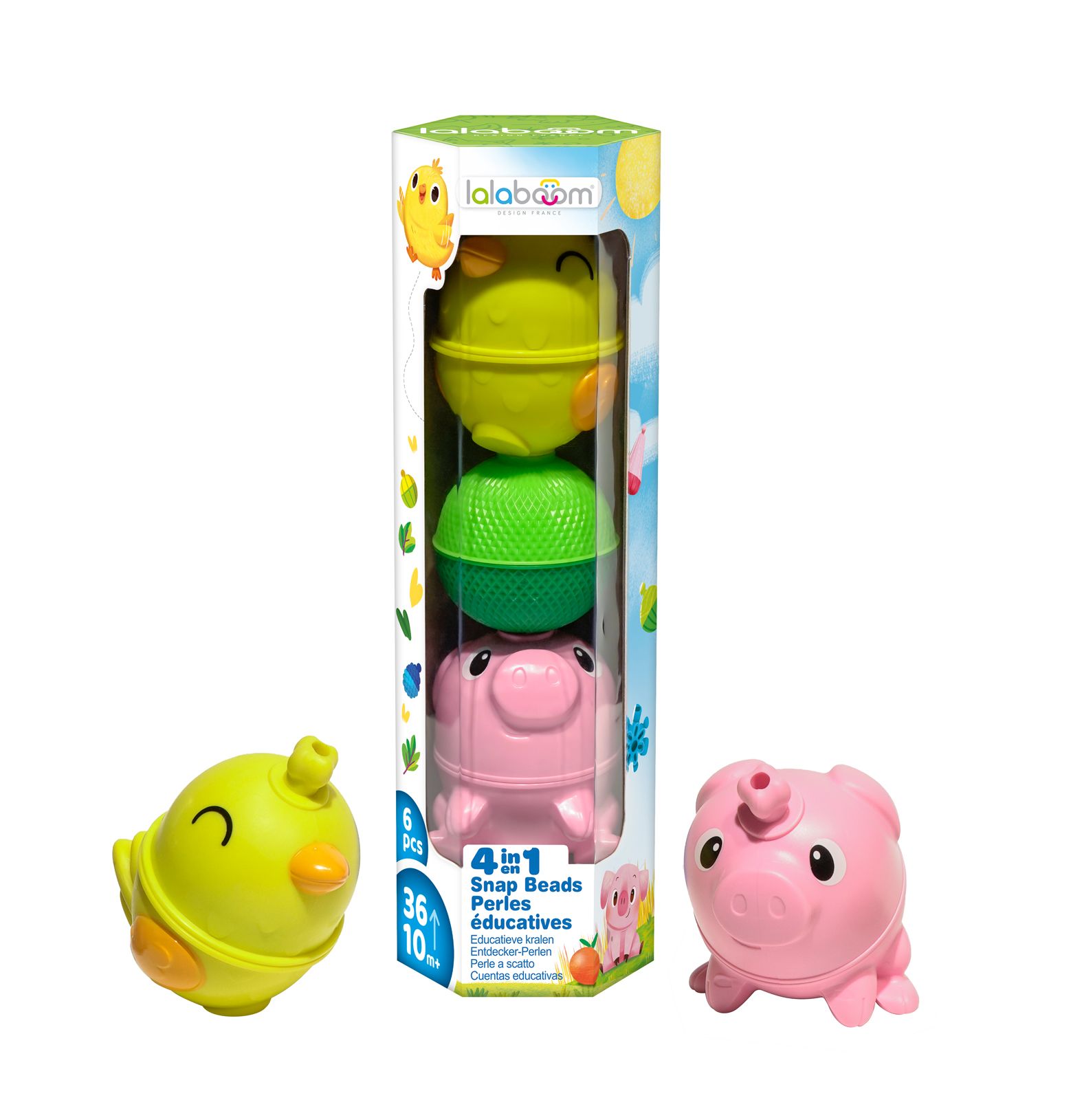 Lalaboom | Set Dieren 6 St. | Kip en Varken