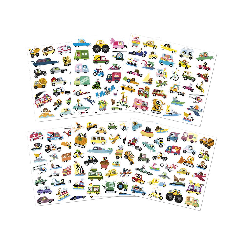 Janod | Stickers | Voertuigen 200 St.