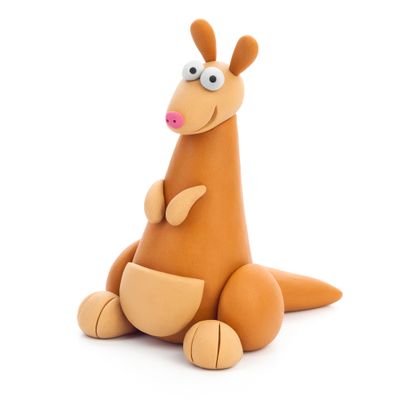 Hey Clay | Australische Dieren | Kangoeroe | 3 St. Hey Clay | Australische Dieren | Kangoeroe | 3 St.